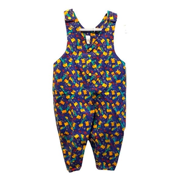 Vintage Other - Vintage 100% Cotton Retro In Living Colour MC Hammer 2T Toddler Purple Overalls